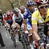 Frank und Andy Schleck w�hrend der dritten Etappe der Vuelta al Pais Vasco 2009